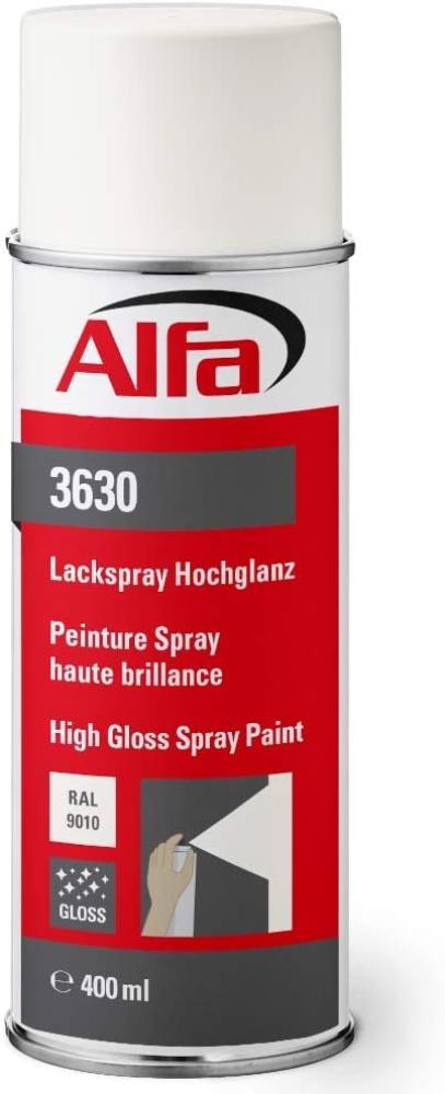 Alfa Lackspray 400 ml Hochglanz RAL 9010 (Reinweiß)
